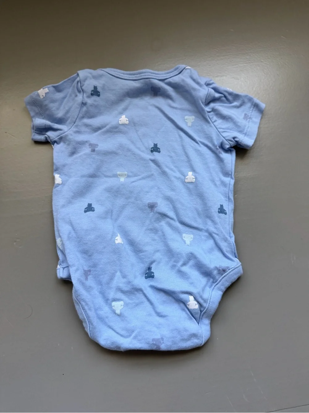 GAP Infant Bodysuit Set in Blue, White & Gray